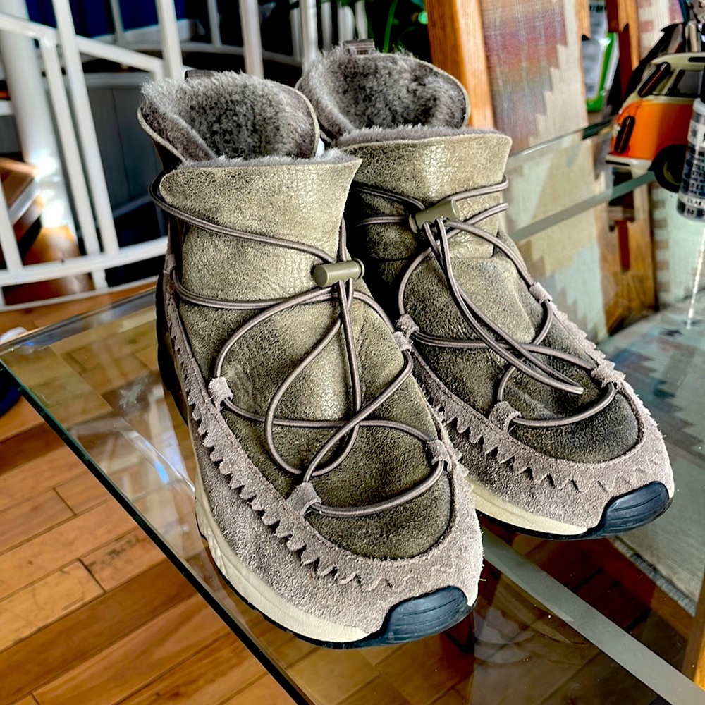 Ash Sherling sheepskin shoes